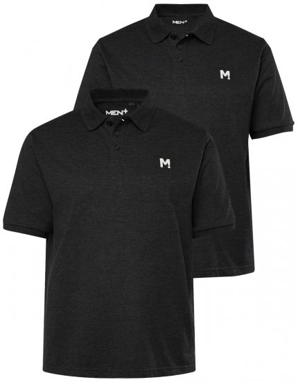 Men+ 258 Polo Negro pack de 2 - Polos - Polos 2XL-8XL