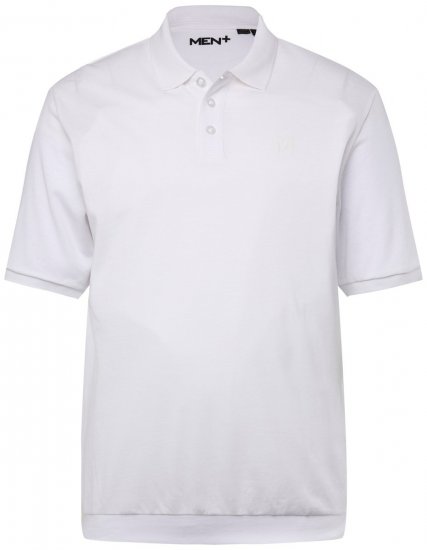 Men+ 264 Polo bellyfit Blanco - Polos - Polos 2XL-8XL
