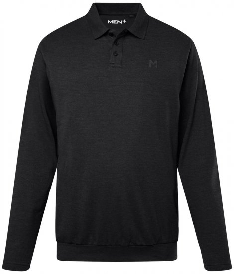 Men+ 274 Polo manga larga bellyfit Negro - Polos - Polos 2XL-8XL