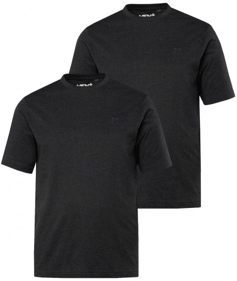 Men+ 285 Camiseta cuello redondo Negro pack de 2 - Camisetas - Camisetas - 2XL-14XL