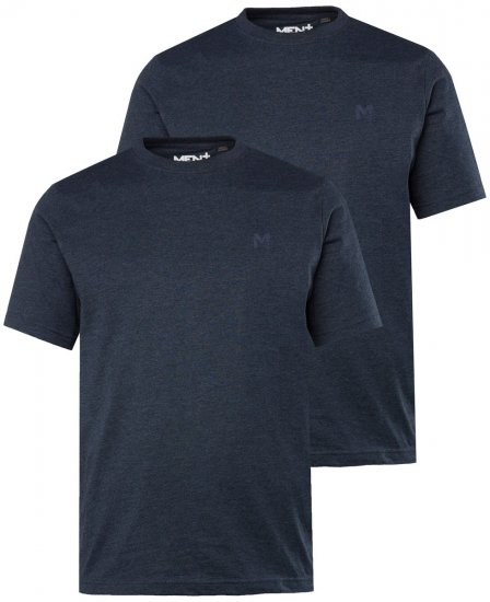 Men+ 285 Camiseta cuello redondo Azul marino pack de 2 - Camisetas - Camisetas - 2XL-14XL