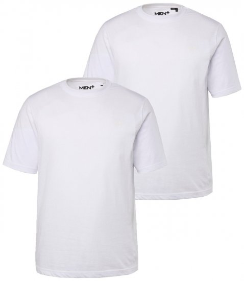 Men+ 285 Camiseta cuello redondo Blanco pack de 2 - Camisetas - Camisetas - 2XL-14XL