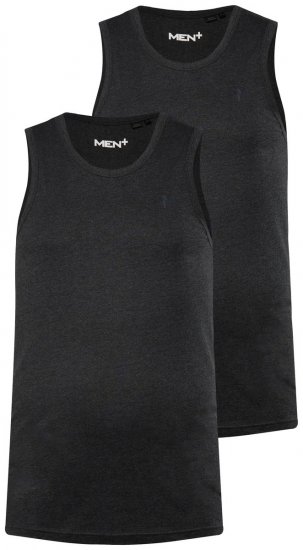 Men+ 305 Camiseta de tirantes Negro pack de 2 - Camisetas - Camisetas - 2XL-14XL