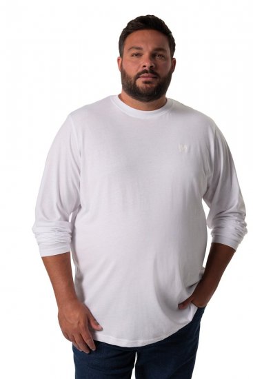 Men+ 307 Camiseta manga larga Blanco - Camisetas - Camisetas - 2XL-14XL