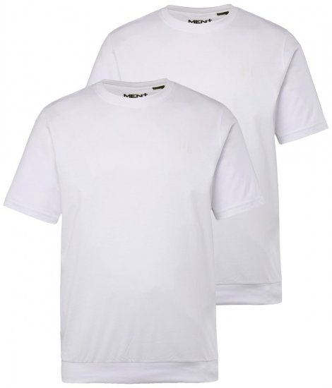 Men+ 311 Camiseta bellyfit Blanco pack de 2 - Camisetas - Camisetas - 2XL-14XL