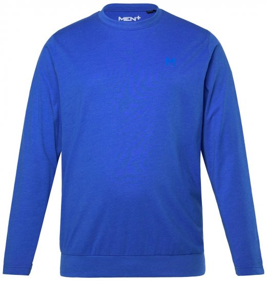 Men+ 313 Camiseta manga larga bellyfit Azul cobalto - Camisetas - Camisetas - 2XL-14XL