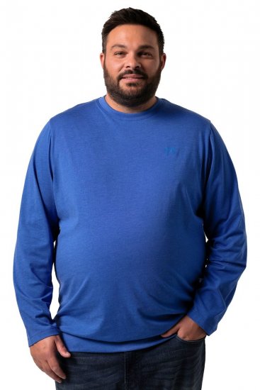 Men+ 313 Camiseta manga larga bellyfit Azul cobalto - Camisetas - Camisetas - 2XL-14XL