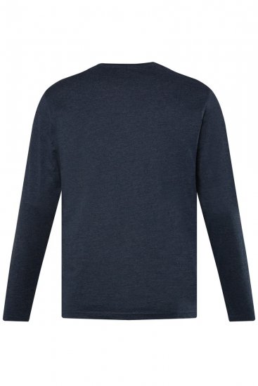 Men+ 383 Camiseta Henley manga larga Azul marino - Camisetas - Camisetas - 2XL-14XL