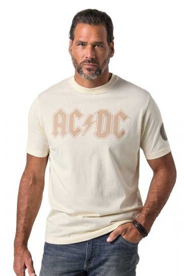 JP1880 836411 AC/DC Classic Logo Camiseta Gris arena - Camisetas de bandas - Camisetas de bandas de música