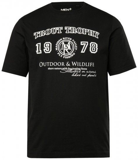 Men+ 424 Camiseta Trout Trophy Negro - Camisetas - Camisetas - 2XL-14XL