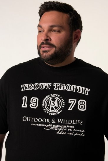 Men+ 424 Camiseta Trout Trophy Negro - Camisetas - Camisetas - 2XL-14XL