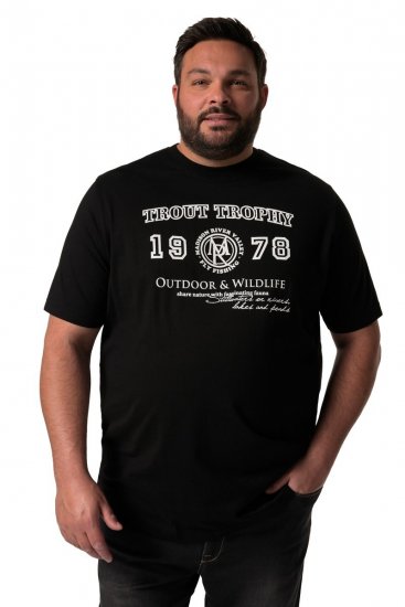 Men+ 424 Camiseta Trout Trophy Negro - Camisetas - Camisetas - 2XL-14XL