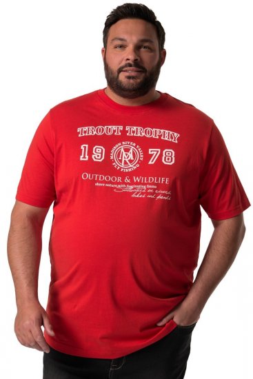Men+ 424 Camiseta Trout Trophy Rojo chile - Camisetas - Camisetas - 2XL-14XL