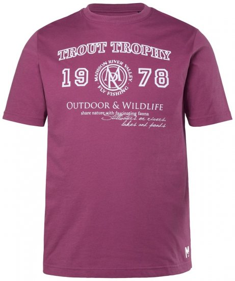 Men+ 424 Camiseta Trout Trophy Rojo baya claro - Camisetas - Camisetas - 2XL-14XL