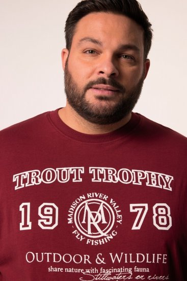 Men+ 424 Camiseta Trout Trophy Marrón cobre - Camisetas - Camisetas - 2XL-14XL