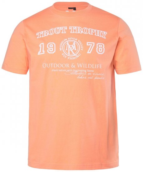 Men+ 424 Camiseta Trout Trophy Albaricoque oscuro - Camisetas - Camisetas - 2XL-14XL