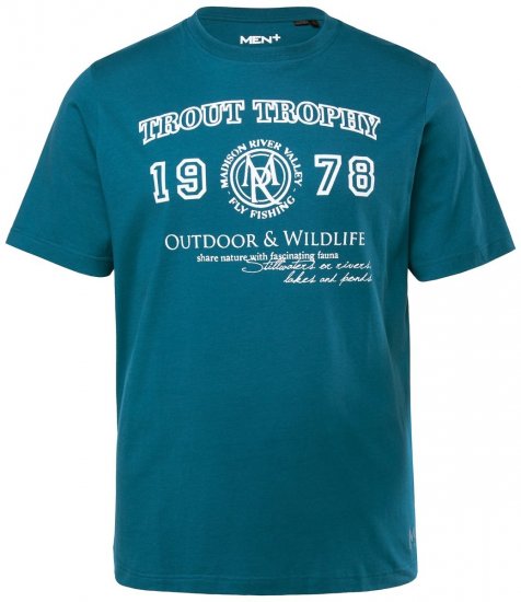 Men+ 424 Camiseta Trout Trophy Verde laguna - Camisetas - Camisetas - 2XL-14XL