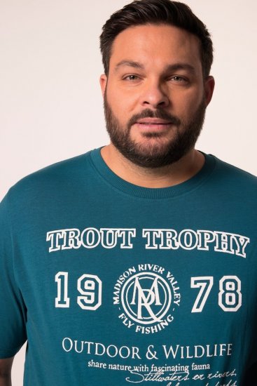 Men+ 424 Camiseta Trout Trophy Verde laguna - Camisetas - Camisetas - 2XL-14XL