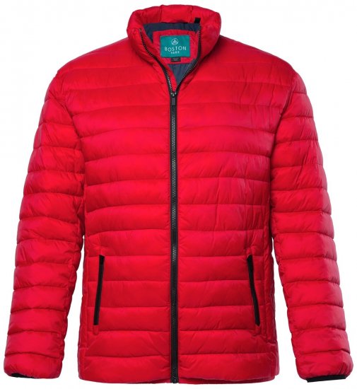 Boston Park 638 Chaqueta acolchada bellyfit con cuello alto Rojo - Chaquetas - Chaquetas Tallas Grandes 2XL-8XL