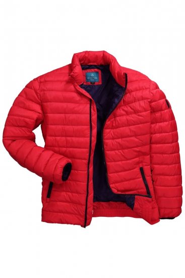 Boston Park 638 Chaqueta acolchada bellyfit con cuello alto Rojo - Chaquetas - Chaquetas Tallas Grandes 2XL-8XL