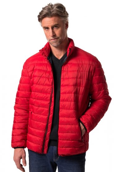 Boston Park 638 Chaqueta acolchada bellyfit con cuello alto Rojo - Chaquetas - Chaquetas Tallas Grandes 2XL-8XL