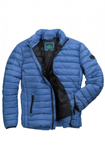 Boston Park 638 Chaqueta acolchada bellyfit con cuello alto Azul cobalto - Chaquetas - Chaquetas Tallas Grandes 2XL-8XL