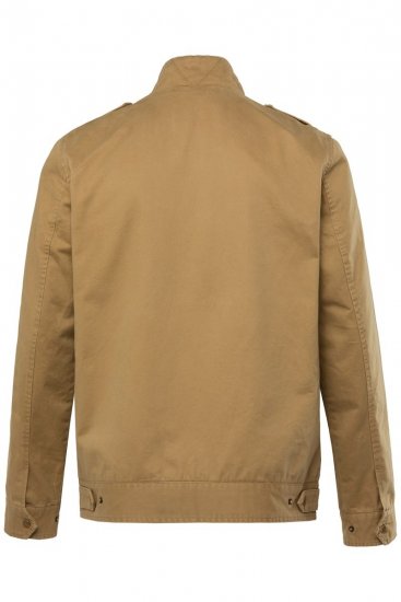 Men+ 641 Chaqueta de algodón con cuello alto Camel - Chaquetas - Chaquetas Tallas Grandes 2XL-8XL
