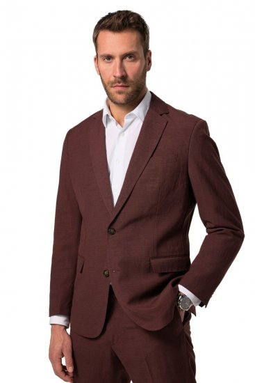 JP1880 Paros Blazer en mezcla de lino Marrón óxido - Trajes - Trajes 2XL-8XL
