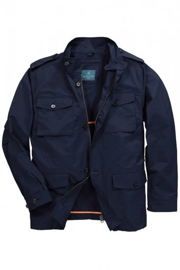 Boston Park 779 Chaqueta field con cuello alto Azul marino - Chaquetas - Chaquetas Tallas Grandes 2XL-8XL