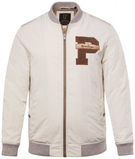 JP1880 836786 Chaqueta college con emblema Blanco roto - Chaquetas - Chaquetas Tallas Grandes 2XL-8XL