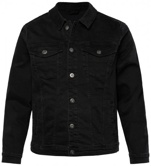 JP1880 836791 Chaqueta vaquera con cuatro bolsillos Negro - Chaquetas - Chaquetas Tallas Grandes 2XL-8XL