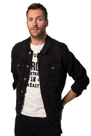 JP1880 836791 Chaqueta vaquera con cuatro bolsillos Negro - Chaquetas - Chaquetas Tallas Grandes 2XL-8XL