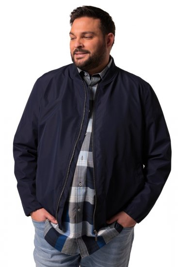 Men+ 823 Chaqueta bomber ultraligera bellyfit Azul marino - Chaquetas - Chaquetas Tallas Grandes 2XL-8XL