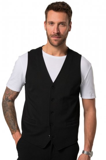 JP1880 New York Flexnamic Chaleco de punto Negro - Trajes - Trajes 2XL-8XL