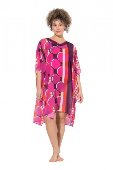 Ulla Popken 836864 Vestido Rosa - Caftanes - 