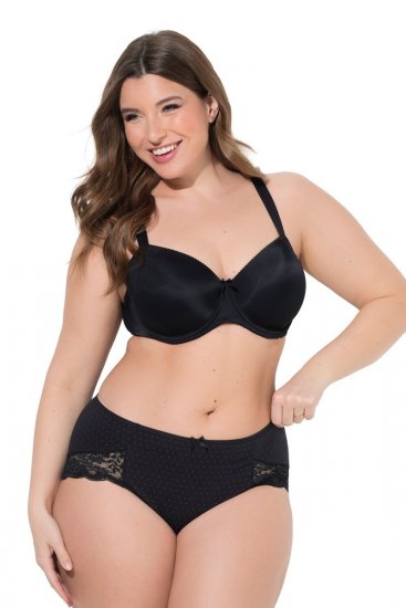 Ulla Popken 837080 Bragas de talle alto con encaje pack de 3 Rosa - Bragas - 
