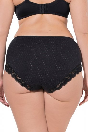 Ulla Popken 837080 Bragas de talle alto con encaje pack de 3 Rosa - Bragas - 