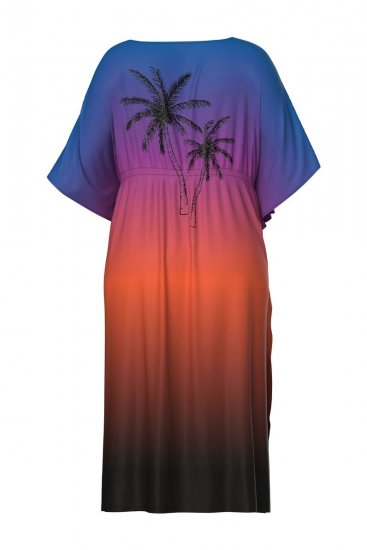 Ulla Popken 837090 Vestido Azul real - Caftanes - 