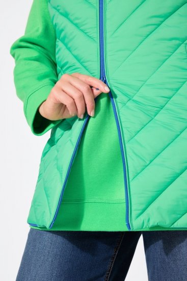 Ulla Popken 837409 Chaleco HYPRAR acolchado Verde claro - Chalecos - 