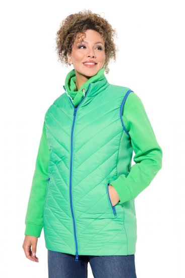Ulla Popken 837409 Chaleco HYPRAR acolchado Verde claro - Chalecos - 