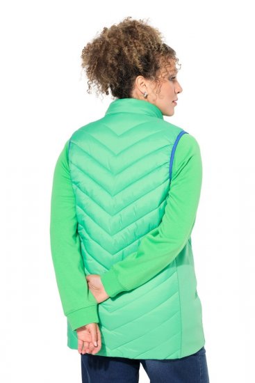 Ulla Popken 837409 Chaleco HYPRAR acolchado Verde claro - Chalecos - 