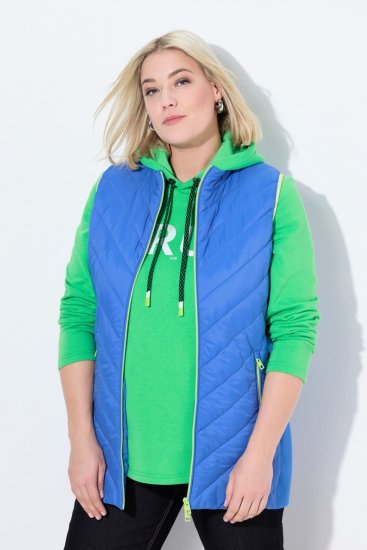 Ulla Popken 837409 Chaleco HYPRAR acolchado Azul - Chalecos - 