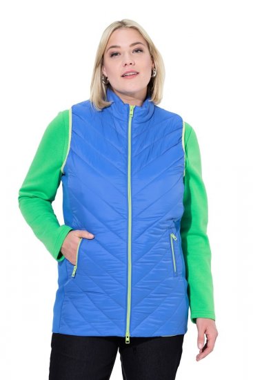 Ulla Popken 837409 Chaleco HYPRAR acolchado Azul - Chalecos - 