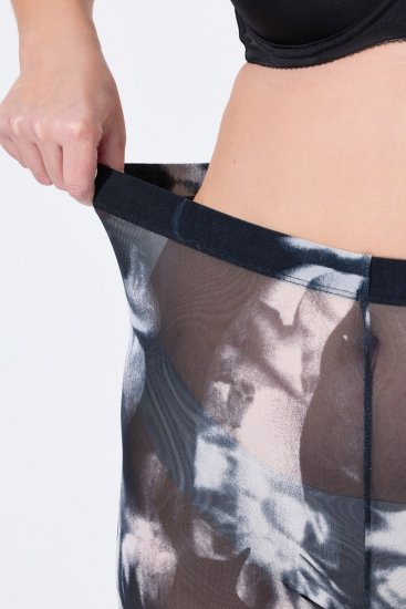 Ulla Popken 837679 Pantalón corto antirrozaduras estampado Azul marino - Culotes antirozaduras - 