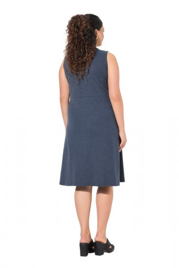 Ulla Popken 837874 Vestido de jersey sin mangas Azul marino - Vestidos de punto jersey - 