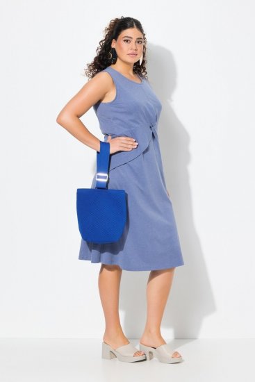 Ulla Popken 837874 Vestido de jersey sin mangas Azul - Vestidos de punto jersey - 
