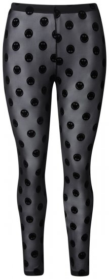 Ulla Popken 837949 Leggings de media con estampado Negro - Medias & calcetines - 