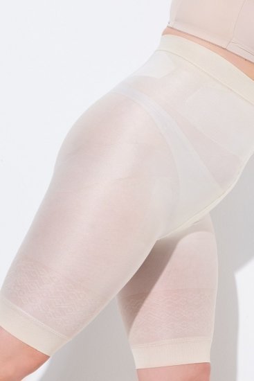 Ulla Popken 838209 Pantalón corto antirrozaduras moldeador Blanco roto - Culotes antirozaduras - 