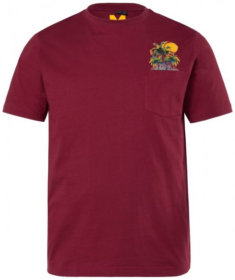 Men+ 219 Camiseta Palmeras Marrón cobre - Camisetas - Camisetas - 2XL-14XL