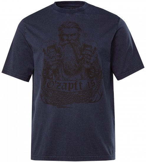 JP1880 O’zapft is! Design Vintage Look T-Shirt Navy Blue - Camisetas - Camisetas - 2XL-14XL